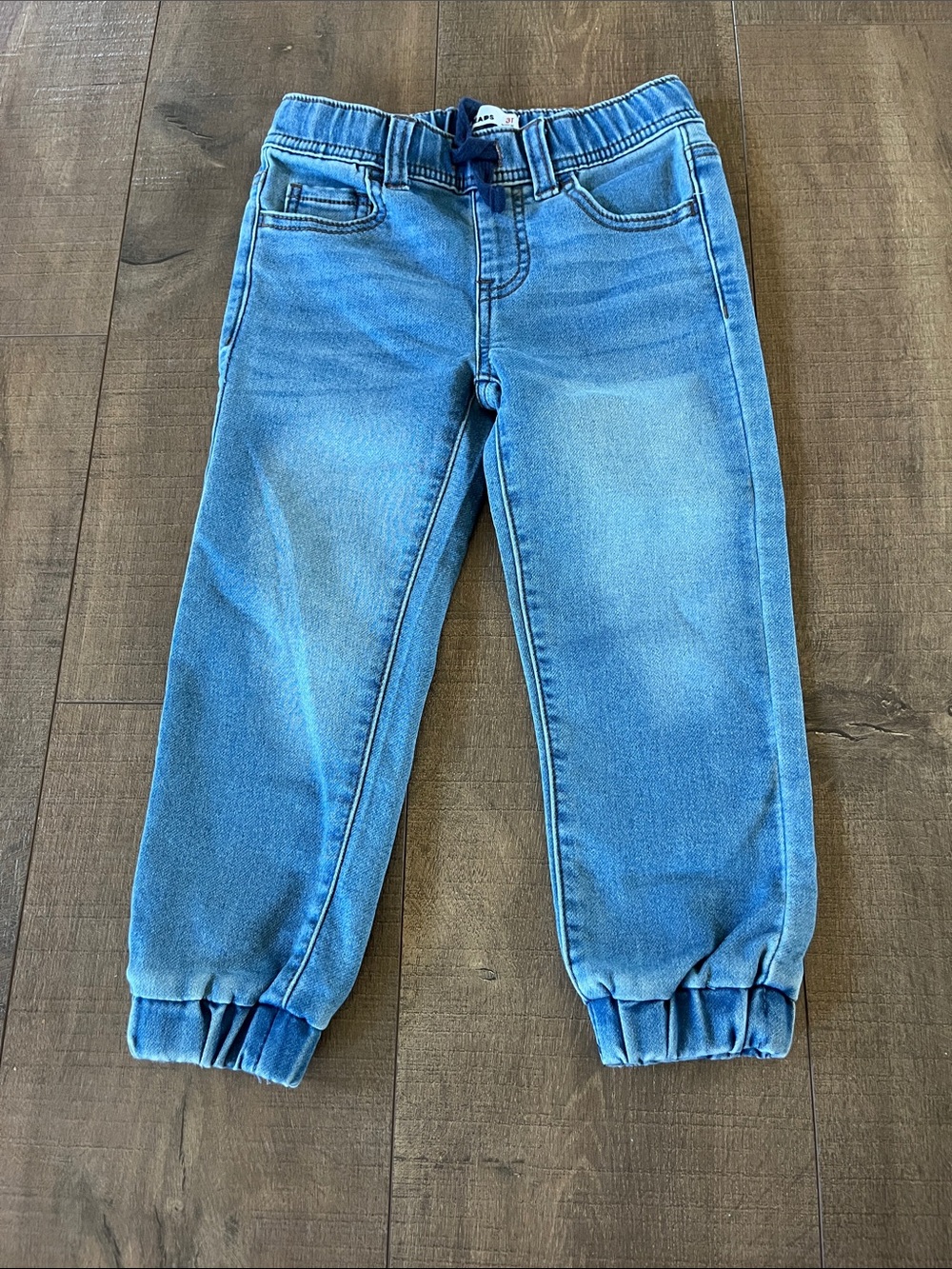 Epic Threads Light Blue Jeans with Elastic Cuffs size 3T